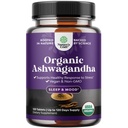 High Strength Organic Ashwagandha Supplements - Ashwagandha Organic Tablets for Mood Support & Hormone Balance for Women & Men - Root Extract Powder with Black Pepper for Better Absorption - 120 Ct