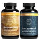 Primal Harvest Daily Two-Step Routine | Ashwagandha + Gut Restore | 2 Pack | 30 Day Supply