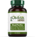 Dimmak Herbs Certified Organic Blood Purifier for Internal Cleansing & Detoxification + Benefits Liver and Kidney Function | Lab Tested Herbal Supplement 100 Capsules