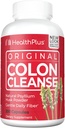 Health Plus Colon Cleanse fordøjelsesstøtte; Alle naturlige daglige fibre til toksin Elimination til at reducere bloating • 124; Understøtter hjerte sundhed • 124; 200 kapsler, 33 Servere