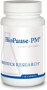 Bioteknologi Forskning Biopause PM Night Time Menopausal Support Hormonal Balance, Black Cohosh, Lemon Balm, Passionflower, fremmer afspænding og ro, Regulerer Circadian Rhythms, Søvn Regelmæssigt 120Caps