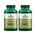 Swanson Aktiveret kul - Natural Supplement Support Sund Absorption - Hjælper w / Bloating & Vedligeholdelse af tarmregulering - (120 kapsler, 520mg per servering) 2 Pack