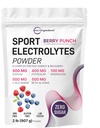 Electrolytes Powder, 2 lbs | 90 Servings | Sugar Free Workout Hydration | Potassium, Sodium, Magnesium, L-Glutamine, Beta-Alanine, & B Complex | Berry Punch Flavor | Non-GMO, Gluten Free