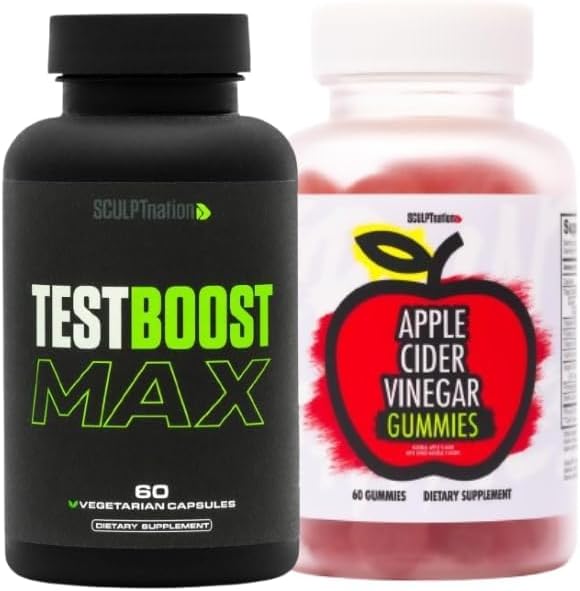 Schedpt Nation by V Shred Test Boost Max and Apple Cider Vincipes Gummies Bundle