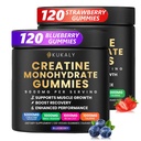 Creatine Monohydrate Gummies for Men & Women, 9000MG Creatine Gummies Sugar Free -BCAA 2:1, B12 B6 for Boost Strength, Focus & Endurance, Vegan, Non-GMO