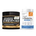 Sandhu's Creapure German Creatine & L-Glutamine Powder | Supports Lean Muscle Building & Gut Health