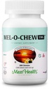 Maxi Health 1mg Melatonin Chewables - Voksne & Børn Melatonin til at fremme naturlig søvn - Ikke-Habit Forming Kosher Sleep Supplement med Enzymax for Fast- Active Support (200 Enheder)