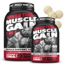 Bully Max 21- Muskelbuilder Chewable Tablets for Hvalpe & Voksne Hunde - Hund Vitaminer & Kosttilskud til MuskelGain & Vækst - Canine Puppy Multivitaminer til alle racer og aldre - 60 Tabs (2 flasker)