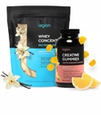 LEGION Performance Support Stack - Creatine Monohydrat Gummies (Lemon Drop, 30 Servere) + Whey Protein Powder (Vanilla, 30 Servere)