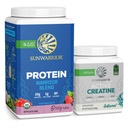 Vegan Protein Powder USDA Organic Protein | Berry Flavored, 30 Servings & Creatine Monohydrate Powder | 60 Servings, Unflavored