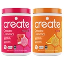 Create Creatine Monohydrate Gummies - Summer Splash Duo - Watermelon & Orange - Creatine Gummies for Women & Men, NSF Certified, 3rd Party Tested, Anti-Melting Formula, 180 Count (2-Pack)
