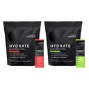 Sports Research Hydrate Electrolytes Dynamic Duo - Sugar-Free & Naturally Flavored with Vitamins, Minerals, and Coconut Water - 32 Hydration Packets of Cherry Pomegranate & Lemon Lime
