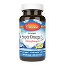 Carlson - Super Omega-3 Gems, 1200 mg Omega-3s, Norwegian, Cardiovascular Support, Brain Function & Vision Health, 50 soft gels