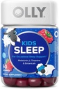 OLLY Kids Sleep Gummy, Melatonin, L- Theanine, Kamille, 60 & 50 Greve
