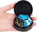 Metal Pill Case 3 Segment - Vandtæt Pocket Pung Pill Box Aluminium Travel Pill Container Medicin Arrangør Portable Daily Pill Holder for Vitaminer Medicin Fiskeolier