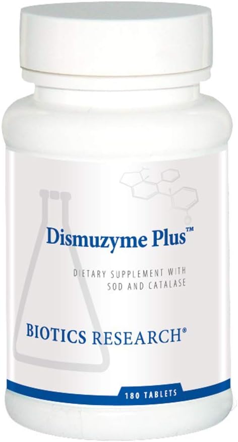 Bioetik Forskning Dismuzyme Plus Høj Antioxidant Aktivitet, Understøtter immunsystem, Comfort og fælles Flexion, 180 tabletter