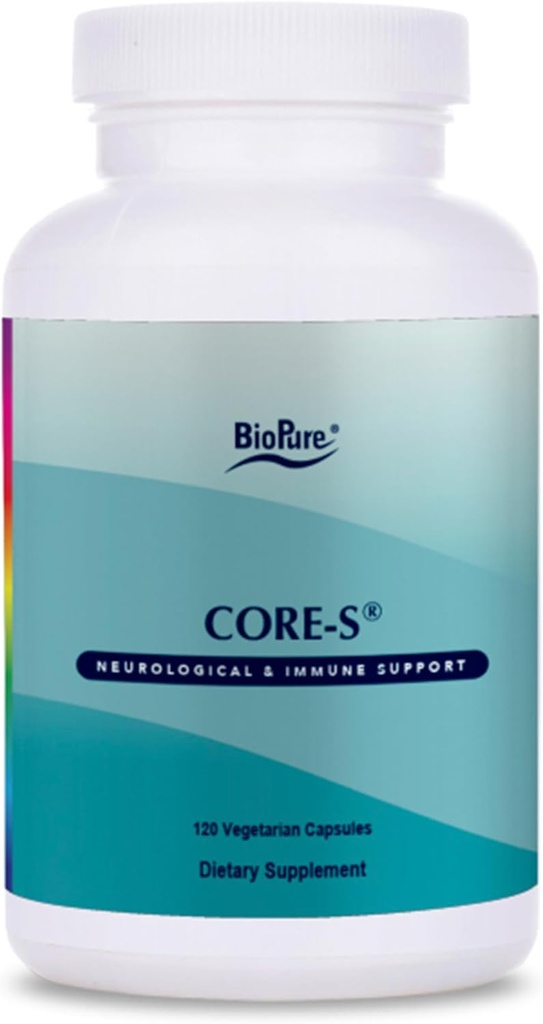 BioPure Core- S Mineral Supplement - Meget biotilgængelige mineraler, vitaminer, aminosyrer, & urter til støtte for ernæringsmæssig vedligeholdelse, Optimér Metabolisme, og fremme samlet velvære - 120 kapsler