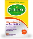 Culturelle Probiotics Ultimate Balance Probiotic for Use with Antibiotics - 20 Count – Probiotic Capsules Help Restore Good Bacteria Lost During Antibiotic Use & Contribute to A Healthy Immune System