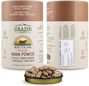 Græs Fed Bovine Tester Mand Power Kapsler (30 dages forsyning)