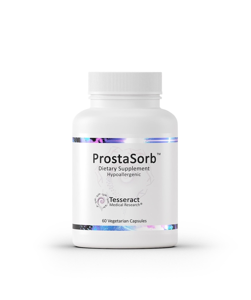 Tesseract ProstaSorb, Prostata Kosttilskud til mænd med Saw Palmetto, Pygeum og Pumpkin, Understøtter sund prostata funktion, Bstige tømning, Urinstrøm, Gluten Free, 60 vegetariske kapsler
