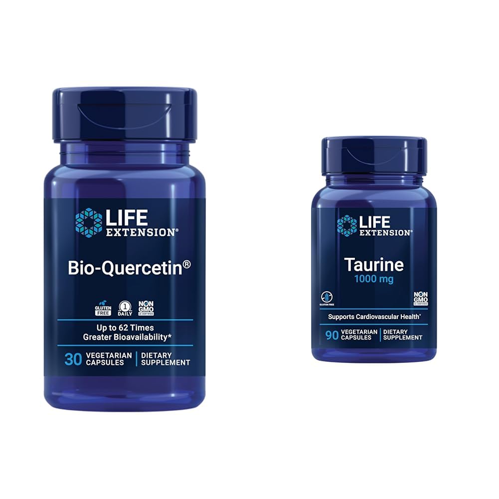 Bio- Quercetin 30 kapsler & Taurine 1000mg 90 kapsler Bundle