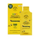 Kid's Immune Liposomal Vitamin C by Beekeeper's Naturals, 500 mg Vitamin C, Elderberry, Vitamin D, Propolis & Honey, Kid-Friendly Immune Support - Mixed Berry Flavor, Easy to Use, Bioavailable, 12 Ct
