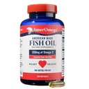 AmerOmega triglycerid Omega-3 Fish Oil for Heart Health Support - Wild-Fanget Alaska Walleye Pollock - Amerika-Sourced, Amerika-Made - Non-GMO, Gluten- Free & Dairy- Free - 120 Softgels