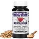 Kroeger Herbs, Ashwagandha Supplements for Stress and Mood Support, Herbal Adrenal Support Supplements for Men & Women, Pure Ashwagandha Root 450 mg, Non-GMO, Vegan, No Additives, Gluten Free