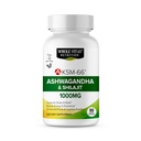 KSM-66 Ashwagandha and Shilajit Extract Capsules (90 Capsules / 45 Servings, 1000 mg KSM-66 Per Serving) | Premium Ashwagandha Root Extract - Gluten Free, Non-GMO
