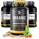 Organic Ashwagandha KSM-66 1000 mg Supplement | Adaptogen for Cortisol Support & Stress Relief | Mood, Calm & Sleep Aid for Men & Women | Ashwagandha ritual vitamins for women | 60 Vegan Caps