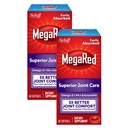 MegaRed 353mg Omega-3 Krill Oil Joint Care Supplement with EPA/DHA Fatty Acids, Antioxidants, Hyaluronic Acid, No Fishy Burp Aftertaste as with Fish Oil, 60 Count Softgels (2 Pack)