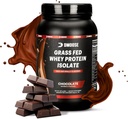 DMoose Grass Fed Whey Protein Powder - for muskel vækst og inddrivelse, naturligt sødet & smag, rig på aminosyrer, hurtig Absorbing Performance Formel (2 Lbs, Chokolade)