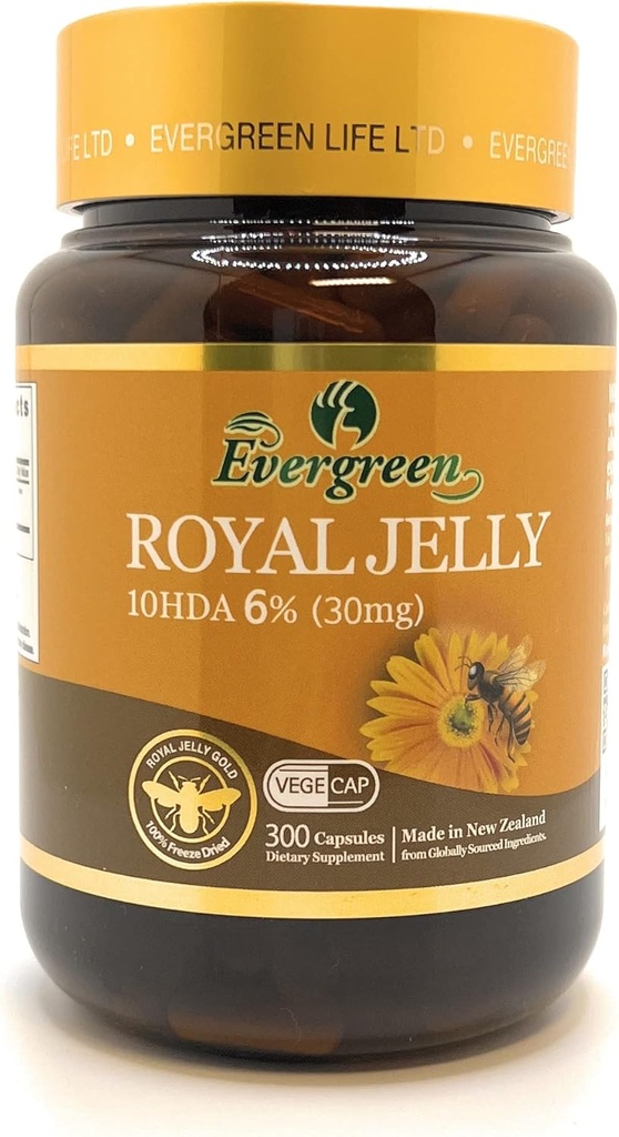 Evergreen Royal Jelly 300 Cadules 10HDA 6%