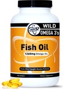 TGS Triple Strength Omega 3 Fish Oil Supplement - 1260mg EPA DHA for mænd og kvinder - Burpless, Pure Omega 3 Fedtsyrer fra Wild Alaska Pollock i triglycerid form - 180 kapsler, 90 Servering