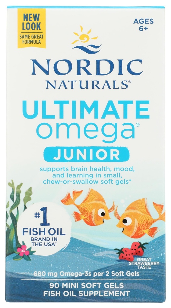 Nordic Naturals, Ultimate Omega Junior 680Mg, 90 Count