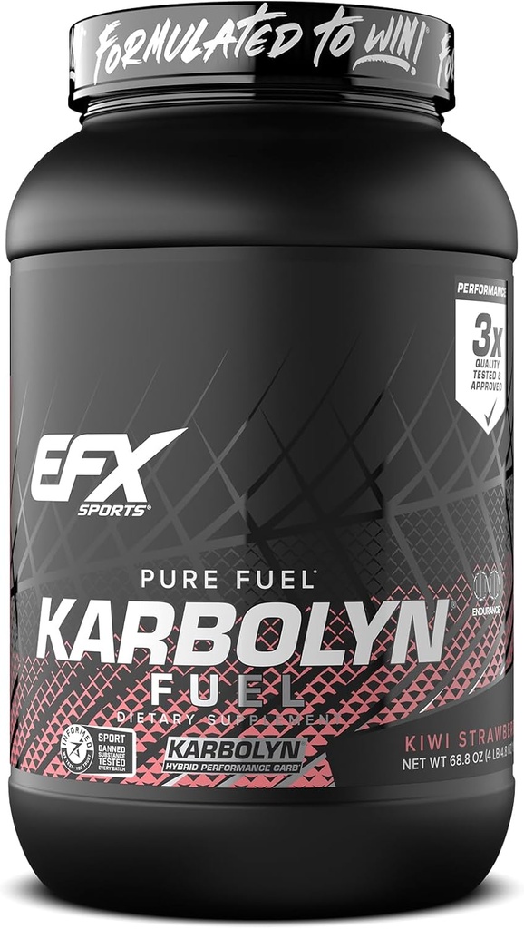 EFX Sports Karbolyn Brændstof Budd124; Fast- Absorbing Carbodiate Powder Budd124; Carb Load, Vedvarende energi, Quick Recovery