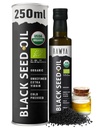 RAWYA Black Seed Oil - USDA Organic Certified - Cold Pressed - 8.4 Fl oz - Ekstra Virgin - Tyrkisk Black Cumin Seed - Premium Nigella Sativa med Thymoquinone - Kalonji - Non- GMO, Gluten- Gratis - Ernæringstilskud - Ekstra stærk smag