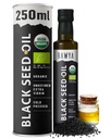 RAWYA Black Seed Oil - USDA Organic Certified - Cold Pressed - 8.4 Fl oz - Ekstra Virgin - Tyrkisk Black Cumin Seed - Premium Nigella Sativa med Thymoquinone - Kalonji - Non- GMO, Gluten- Gratis - Ernæringstilskud - Ekstra stærk smag