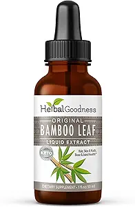 Urtepapaya Bamboo Extract Flydende Collagen Silica Kosttilskud 1oz - Silicio Organico - Økologisk hår, hud og negle Vitaminer Bamboo blade Extract - Styrker Bone og Joints - 1 flaske