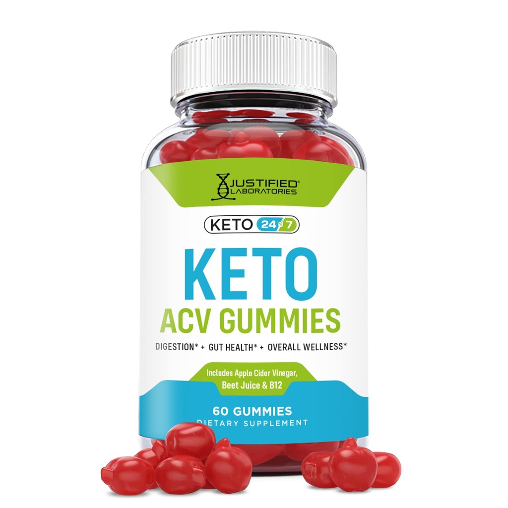Justified Laboratories Simpli Health Keto ACV Gummies Advanced Formel 1000MG Ketonature Keto Gummies Apple Cider Vinciate Formuleret med Pomegranate Beet Juice Powder B12 Vegan Non GMO 60 Gummys