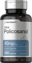Horbäach Policosanol 40 mg 12, 200 Kapsler 125, ikke-GMO og Gluten Free Supplement