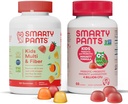 SmartyPants Kids Multivitamin Fiber Supplement Gummies og Probiotiske Immunity Bundle: Omega 3 Fish Oil (EPA / DHA), Vitamin D3, C, Vitamin B12, B6, fordøjelsesmæssige & immunforsvar Support Supplement (30 dages forsyning)