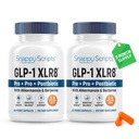 GLP-1 XLR8 Supplement for Weight Loss, Digestion, Constipation, Bloating Relief with Akkermansia 2.6 Billion AFU Live Prebiotic Probiotic Postbiotic Gut Health + Berberine for Women Men 120 Capsules