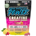 Creatine Monohydrate Gummies 5g - Raspberry Lemonade Flavored Creatine for Women and Men - Supplement for Muscle Gain, Strength, Energy, Cognitive Health, Pre and Post Workout, Recovery, (120 Gummies)