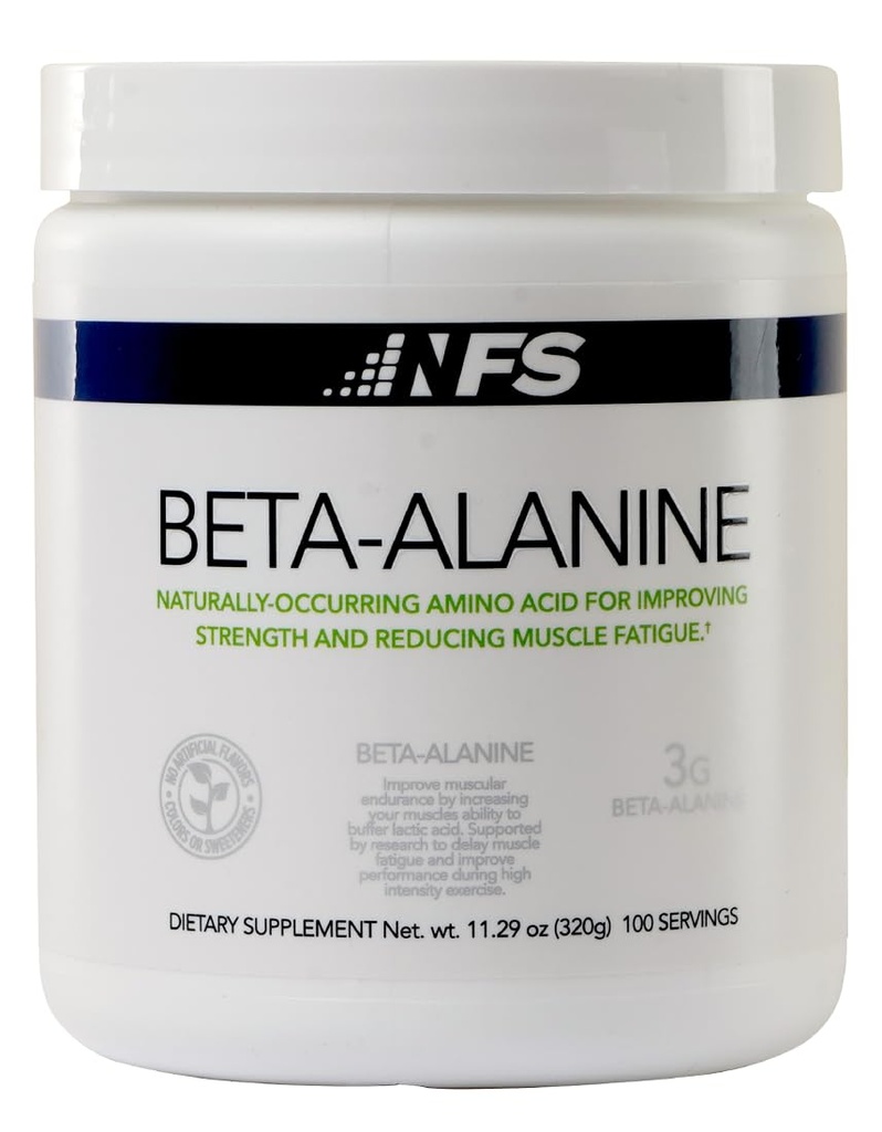NF Sports Beta- Alanin - naturligt occurring Aminosyre fremme reduktion i muskeltræthed og forbedret ydeevne - 100% Tilfredshed garanteret