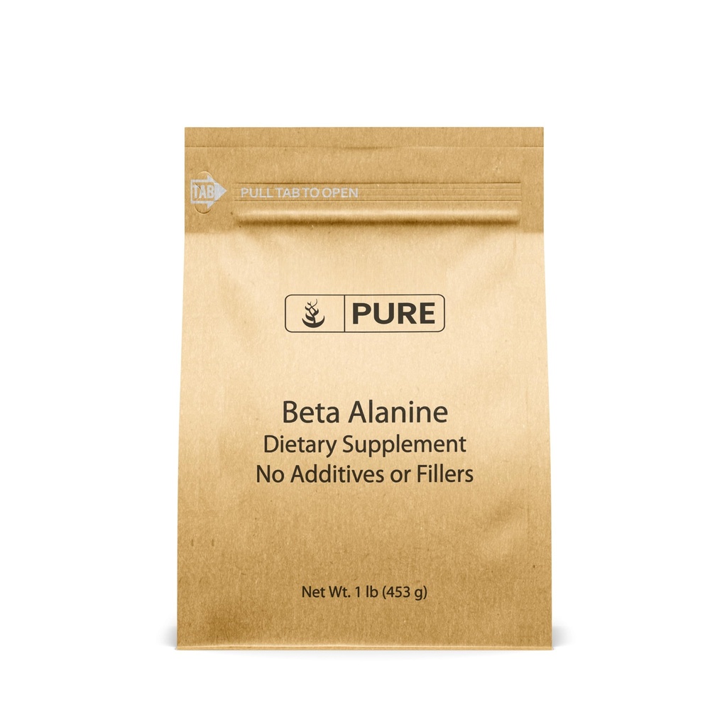 Pure Original Ingredients Beta Alanine Powder (1lb) Non- GMO, Non- Essential Aminosyre