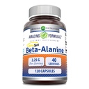 Amazing Formulas Beta Alanine Supplement Note 124; 2250 Mg Per Serving Note 124; 120 Kapsler Note 124; Non- GMO Note 124; Gluten- Free Note 124; Lavet i USA