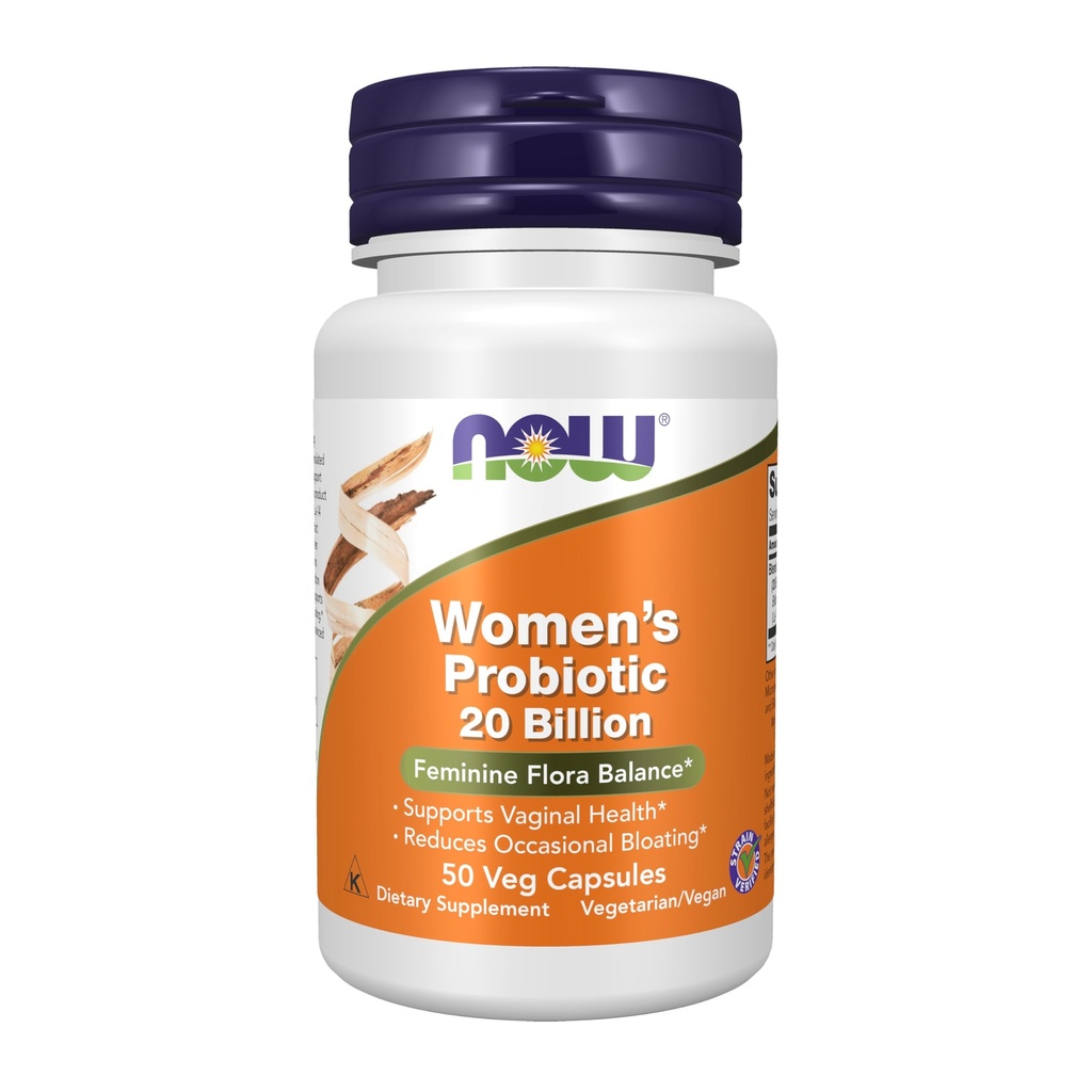 Now Foods Supplements, Women 's Probiotic, 20 milliarder, specielt Formuleret ved hjælp af tre klinisk testede Probiotic Strains, 50 Veg kapsler