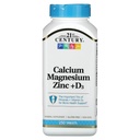 21st Century Cal Mag Zinc +D Vitamin - 90 Tablets, Pack of 2