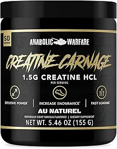 Creatine Carnage, Creatine HCL, Supports Optimal Strength, Endurance, Muscle Mass, and Fast Loading*
